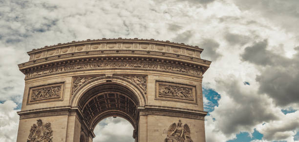 istock The triumph arch in Paris 1267684211