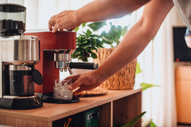 istock Man Making Iced Coffee in a Modern Home 1267684214