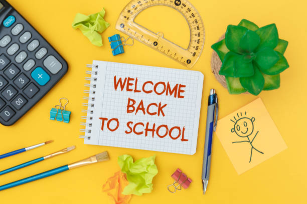 istock Back to school concept - school office supplies 1267684586