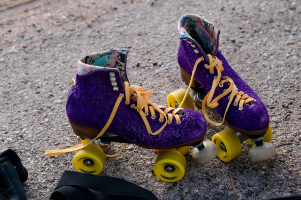 istock Purple and Yellow Roller Skates 1267685120
