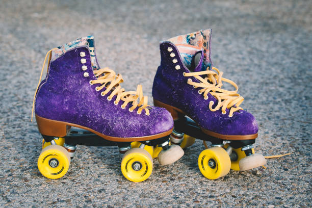 istock Purple and Yellow Roller Skates 1267685383