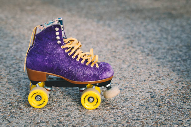 istock Purple and Yellow Roller Skates 1267694753