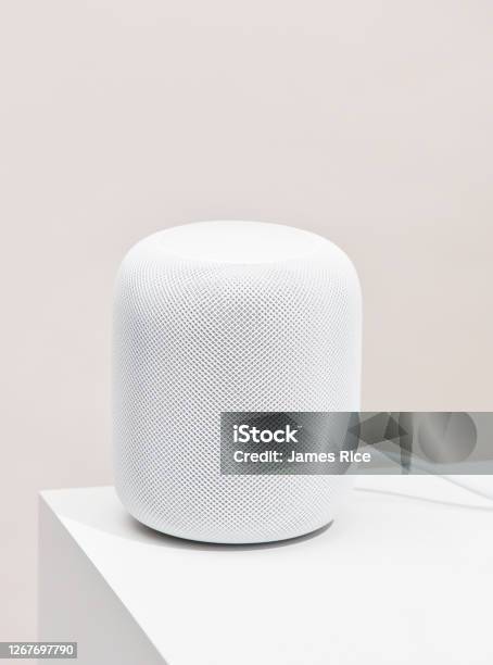 Apple Homepod Stock Photo - Download Image Now - No People, Photography, Shadow