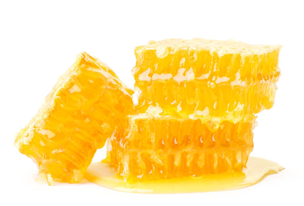 istock Honey comb on a white background. Isolated 1267703367