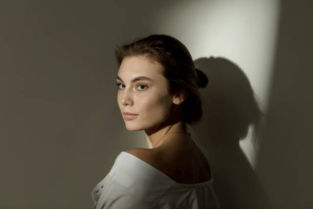 istock Portrait of beautiful female model 1267704487