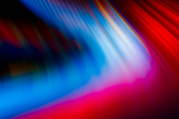 istock Abstract colorful lines on black background 1267705743
