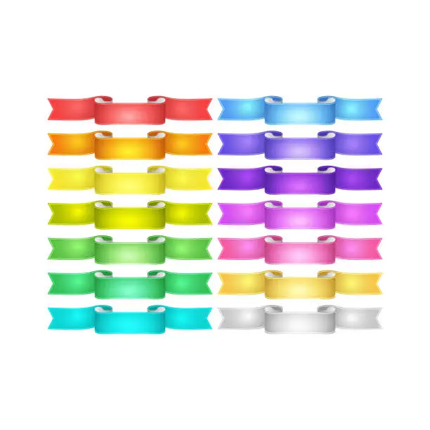 Background Design Vector Ribbon Free colorful ribbon set backgrounds p vector ribbons pack the design ...