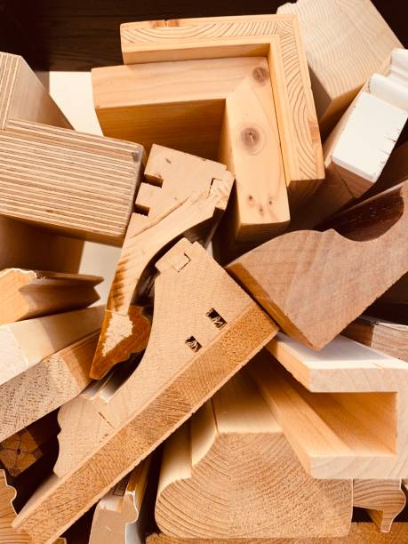 istock Abstract wooden pieces background 1267712542