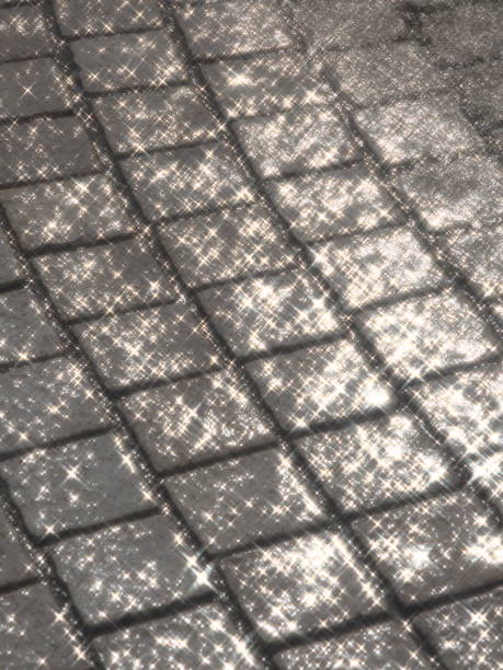 istock Sudden heavy shower on stone pavement 1267716620