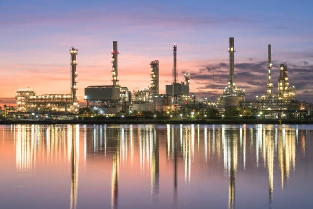 istock Industry Oil refinery morning light 1267721929