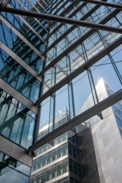 istock View up to modern office building in Berlin. 1267727274
