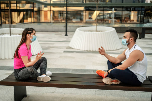istock Young couple trying to maintain their relationship during a pandemic 1267737616