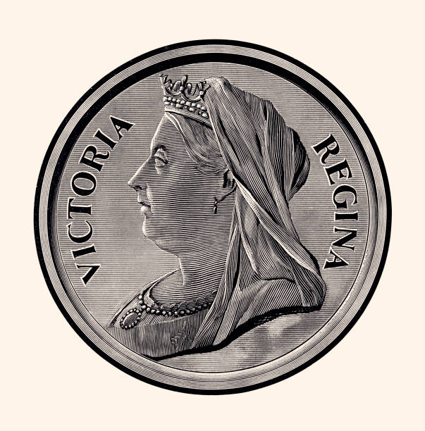 illustrations, cliparts, dessins animés et icônes de reine victoria (xxxl) - british currency currency nobility financial item