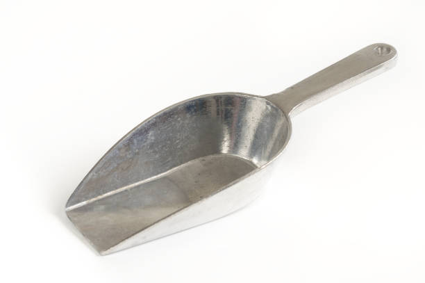 istock Metalic scoop isolated on white background. 1267748076