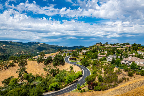 Hot Summer Day in the East Bay A look at the East Bay post-thunderstorm on a muggy, summer's day in August 2020 san francisco bay area stock pictures, royalty-free photos & images