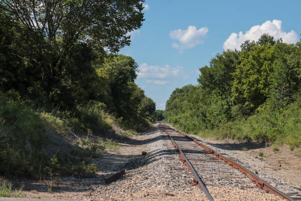 istock Old railroad tracks in rural Texas 1267788272