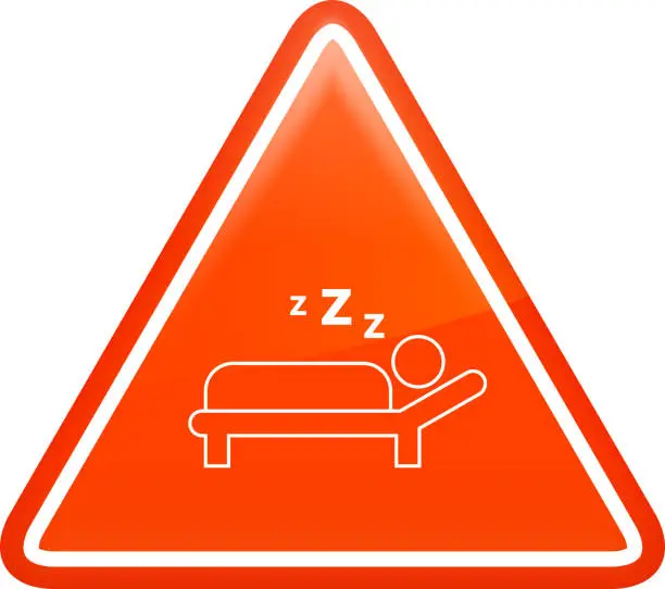 Vector illustration of Sleeping Icon