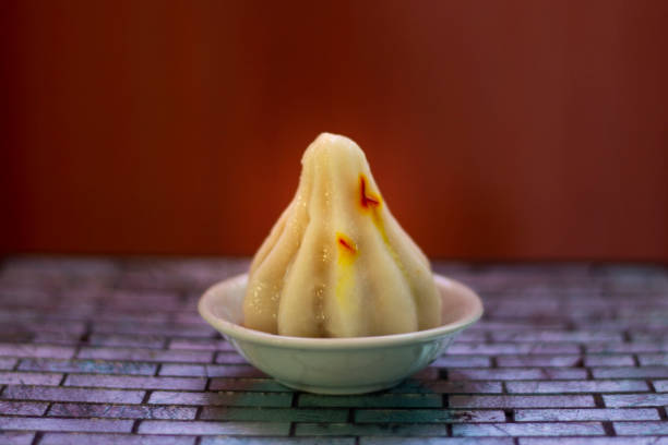 istock Isolated Modak Indian food a sweet dumpling 1267801690