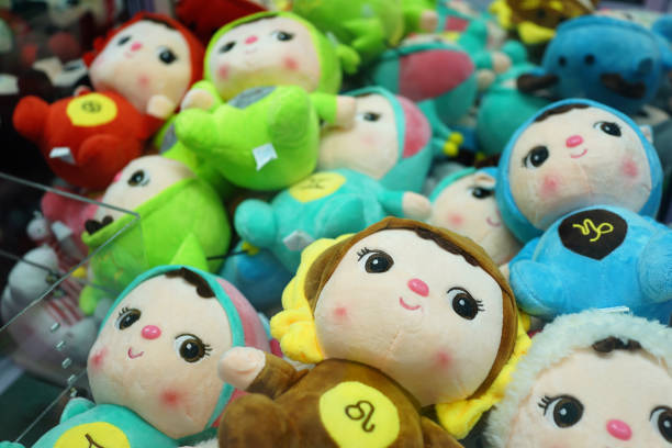 istock Various Cute stuffed animals in claw crane machine 1267809325