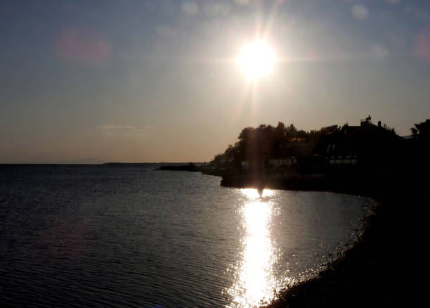 istock Sunset on the seafront, Turkey-Akcay 1267896259