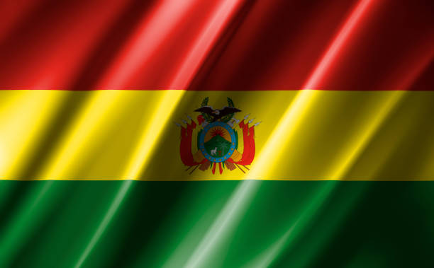 istock 3D rendering of the waving flag Bolivia 1267923883
