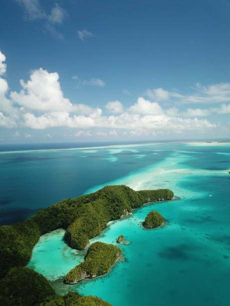 istock Pristine blue ocean, rock islands in Palau 1267927432