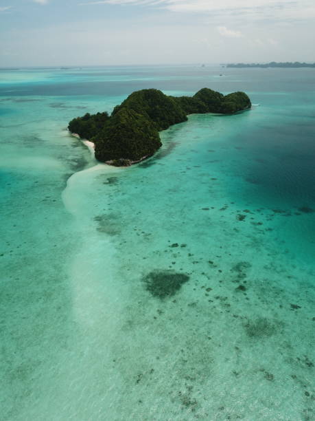 istock Pristine blue ocean, rock islands in Palau 1267927528