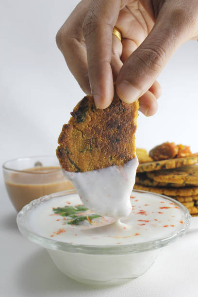 istock Indian flatbread Masala Bhakhri or crispy roti. 1267934126