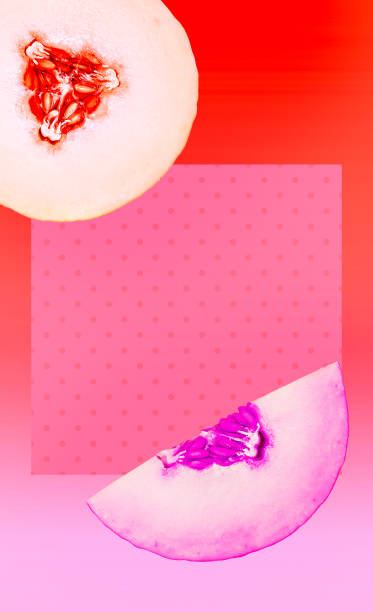 istock Fashion aesthetic wallpaper phone. Melon creative background 1267935299