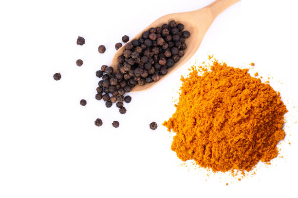 istock Turmeric and black pepper spice 1267936565