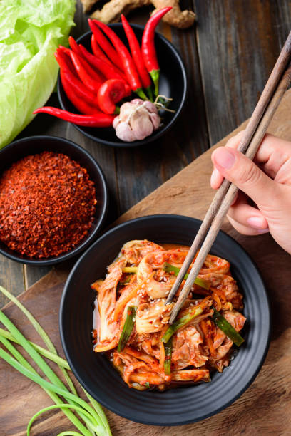 istock Korean food, Kimchi cabbage 1267946328