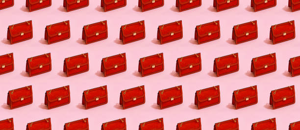 istock Stylish clutch seamless pattern. Fashion minimal concept 1267951073