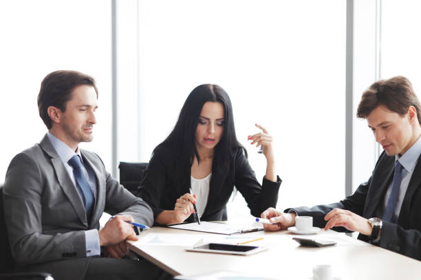 istock Business people on meeting 1267956173