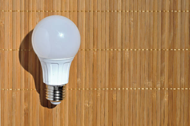 LED light bulb on green backgroundOther images of LED light bulb