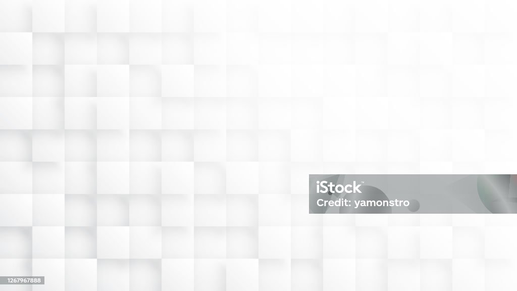 Rendered 3D Blocks Minimalist White Abstract Background Rendered 3D Blocks Minimalist White Abstract Background. Three Dimensional Science Technologic Tetragonal Blocks Structure Light Conceptual Art Illustration. Clear Blank Subtle Textured Backdrop Backgrounds Stock Photo
