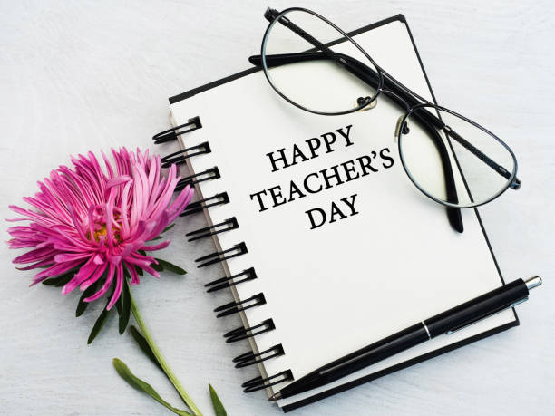 istock Happy Teacher's Day. Beautiful greeting card. Closeup 1267992490