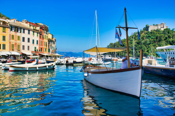 istock Boats in Harbor in Italy 1267994863