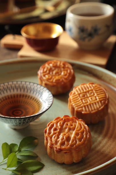 istock Traditional Mooncakes for Mid-Autumn Festival 1267996603
