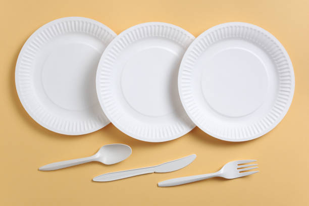 istock Disposable plates and cutlery 1268032470
