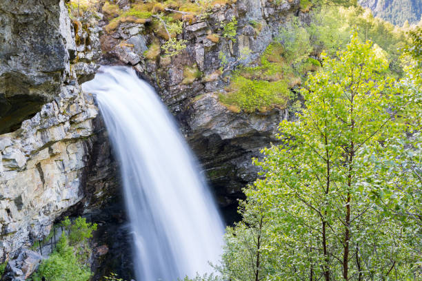 istock View of the Storseterfossen in Geiranger 1268032598