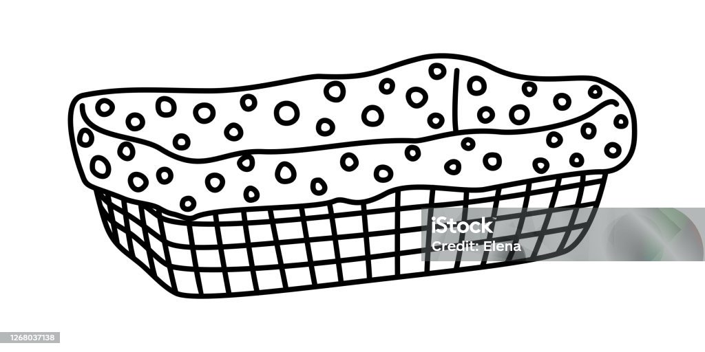 Bread Box Drawing Linear Drawing Of A Bread Box On A White Background Stock Illustration ...