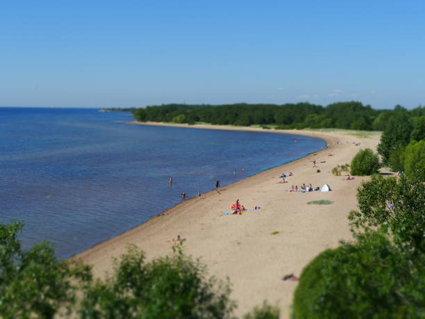 istock beach on the coast of the blue bay 1268041848