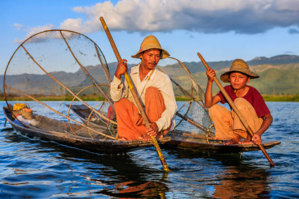 istock Fishermen on Inle Lake, Myanmar 1268046547