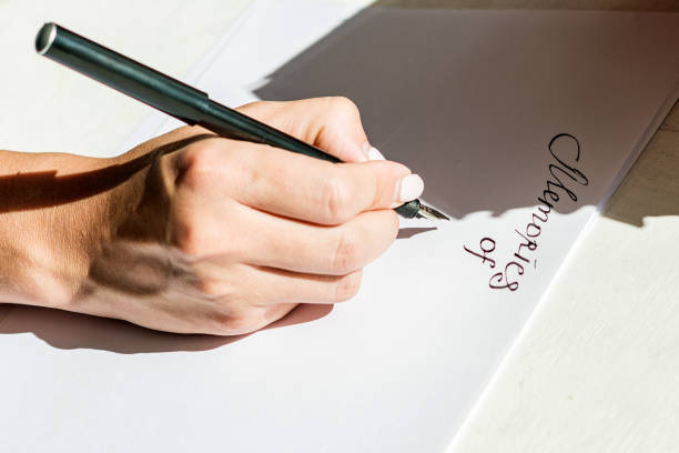 istock Handwritten text on a white sheet of paper. 1268056773