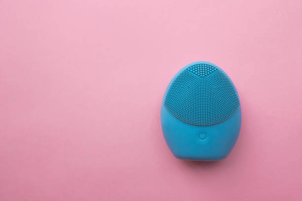 istock Silicone brush for washing face. 1268066701