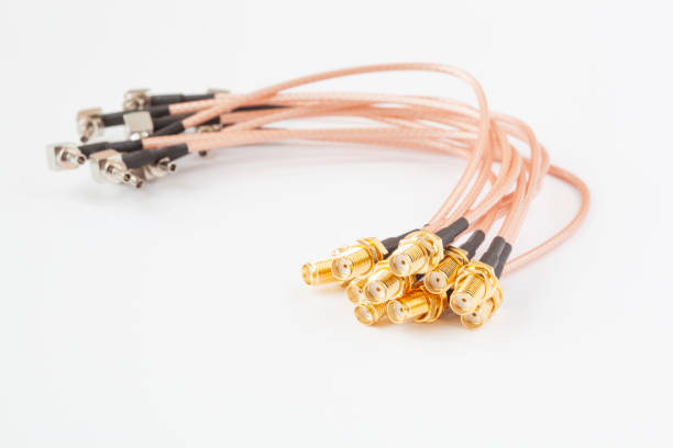 istock High-frequency ipx to sma female cable connector with gold plated pins 1268084516