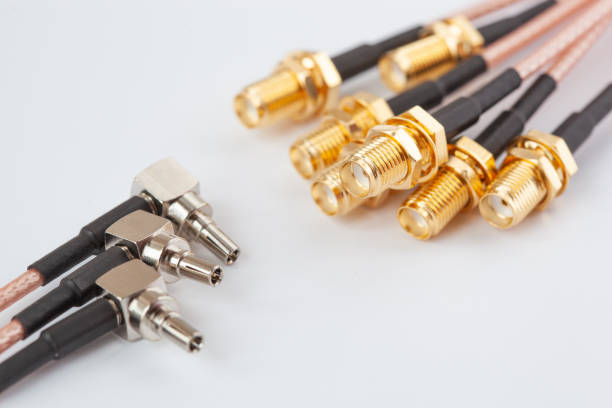 istock High-frequency ipx to sma female cable connector with gold plated pins 1268084521