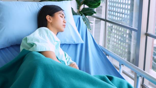istock Happy patient getting well improvement at hospital 1268111120