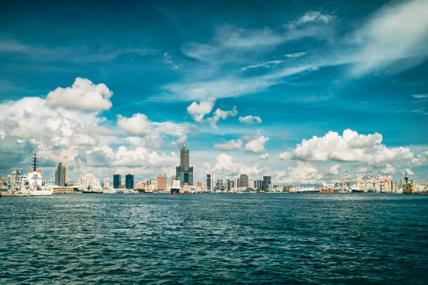 View of downtown Kaohsiung city district