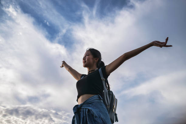 istock woman traveling in Taiwan 1268120901